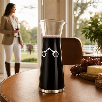 Vagabond House - Equestrian Bit Wine Carafe - 28 0unce
