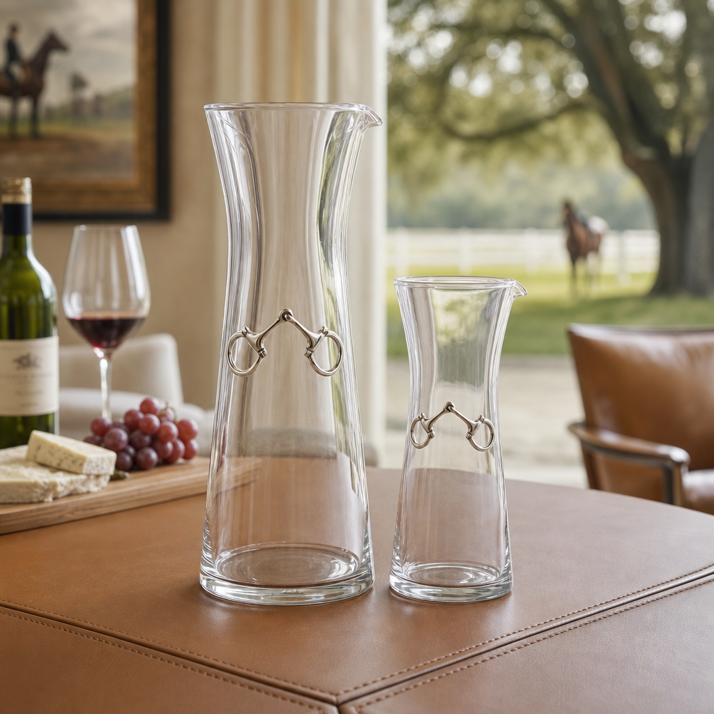Vagabond House - Equestrian Bit Wine Carafe - 28 0unce