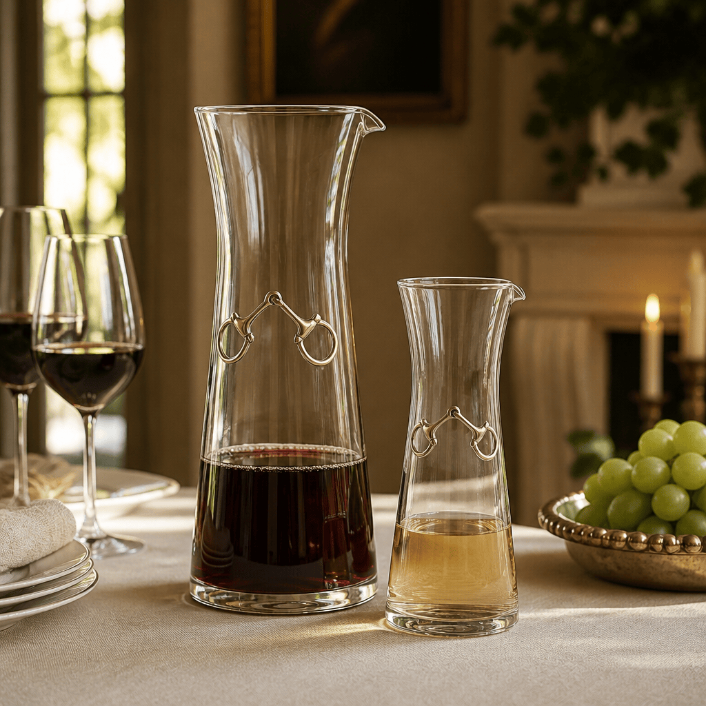 Vagabond House - Equestrian Bit Wine Carafe - 28 0unce