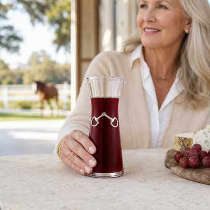 Vagabond House - Equestrian Bit Wine Carafe - 8 Ounce