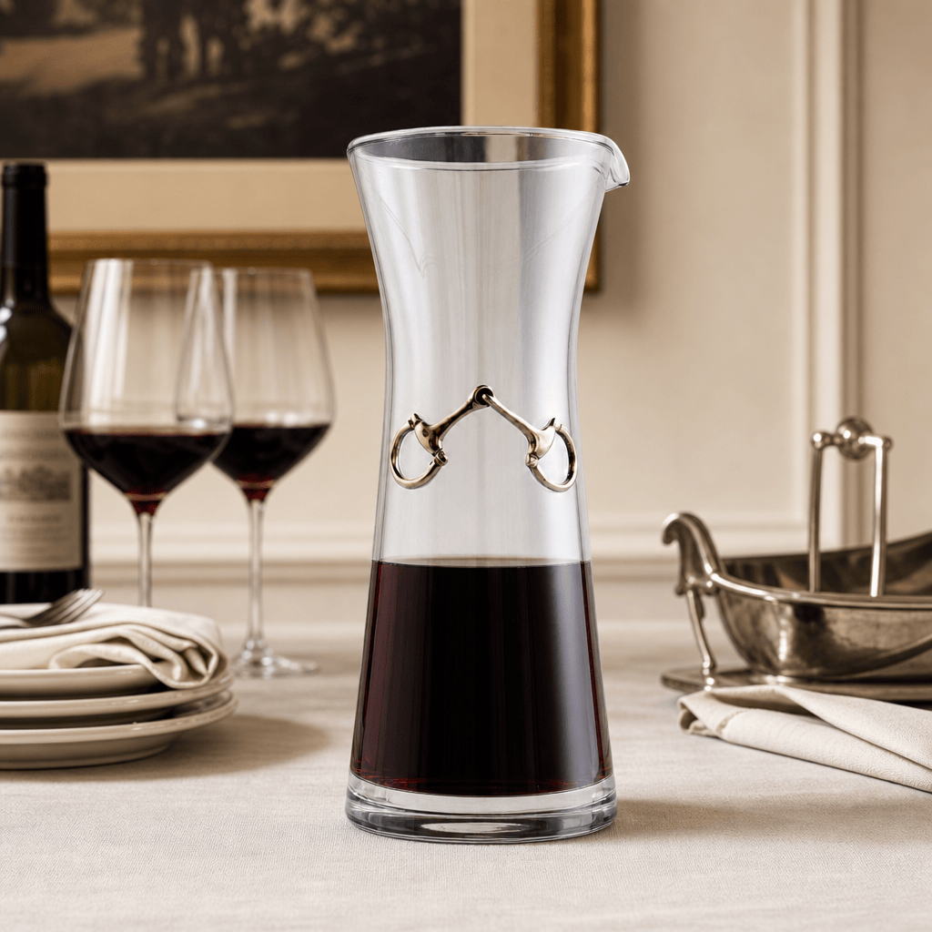 Vagabond House - Equestrian Bit Wine Carafe - 8 Ounce
