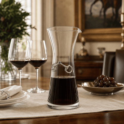 Vagabond House - Equestrian Bit Wine Carafe - 8 Ounce