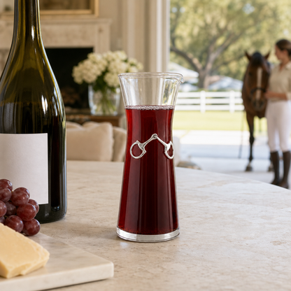 Vagabond House - Equestrian Bit Wine Carafe - 8 Ounce