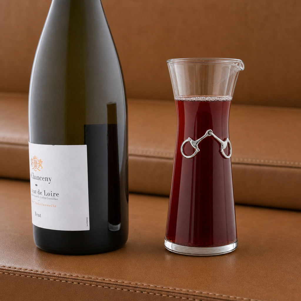 Vagabond House - Equestrian Bit Wine Carafe - 8 Ounce