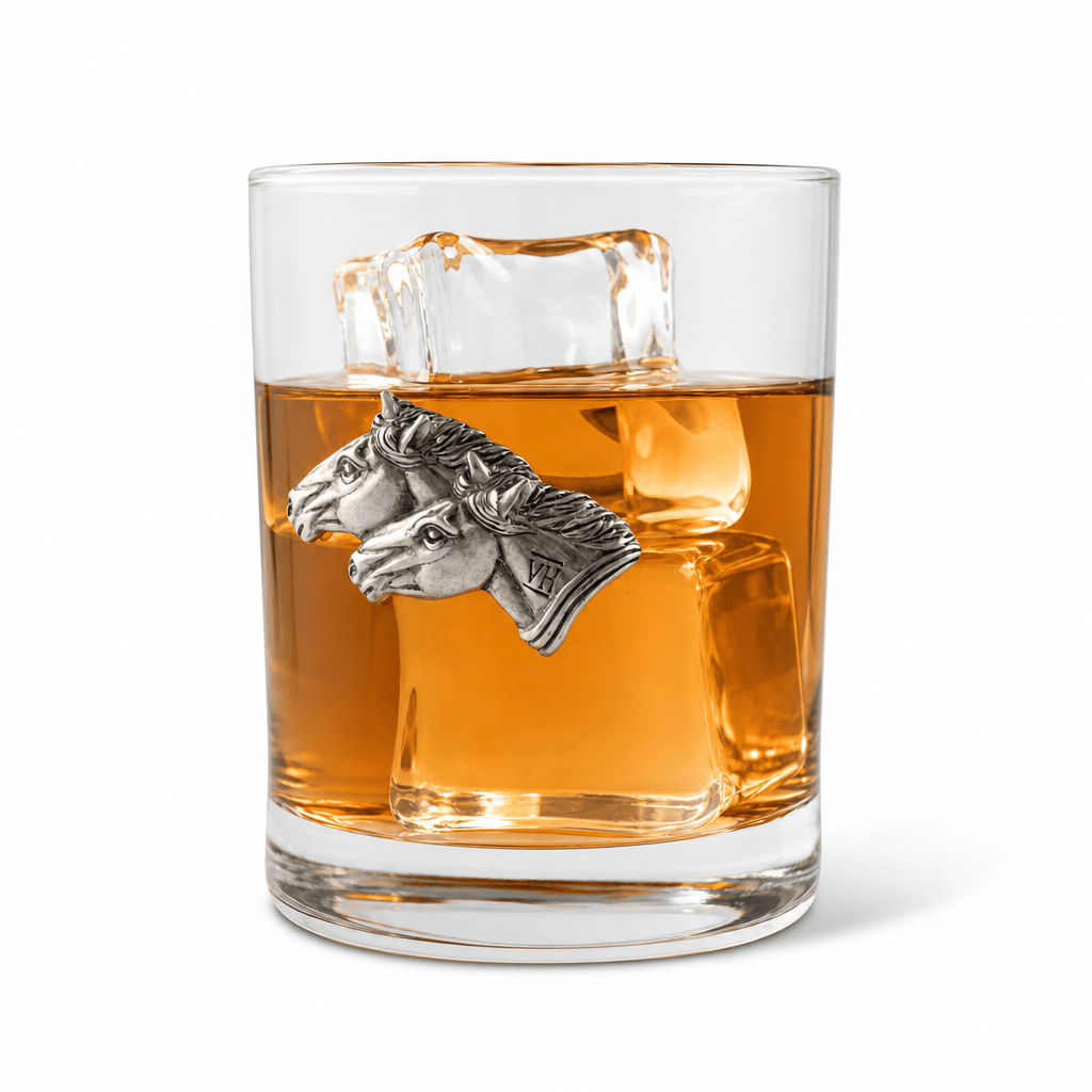Vagabond House - Running Horse Double Old Fashion Bar Glass