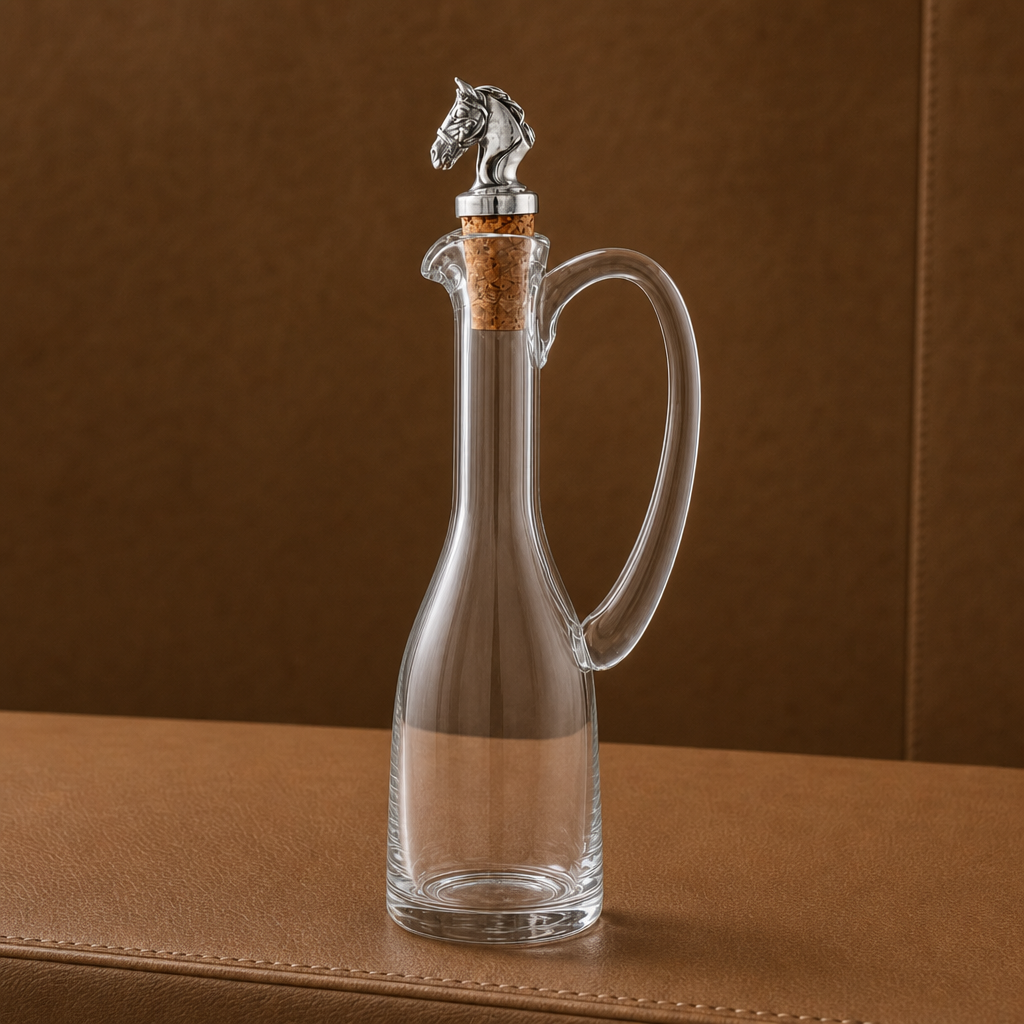 Vagabond House - Cruet Bottle with Horse Head Cork Stopper