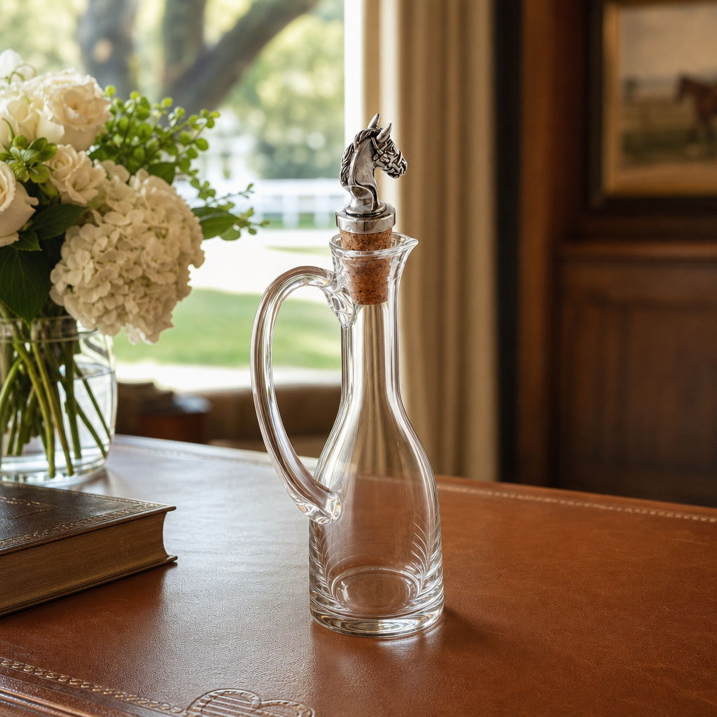 Vagabond House - Cruet Bottle with Horse Head Cork Stopper