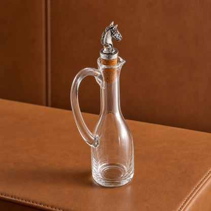 Vagabond House - Cruet Bottle with Horse Head Cork Stopper