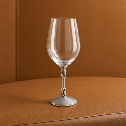 Vagabond House - Equestrian Bit Wine Glass