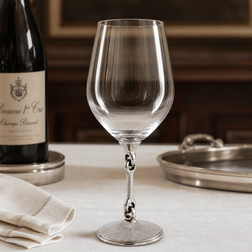 Vagabond House - Equestrian Bit Wine Glass
