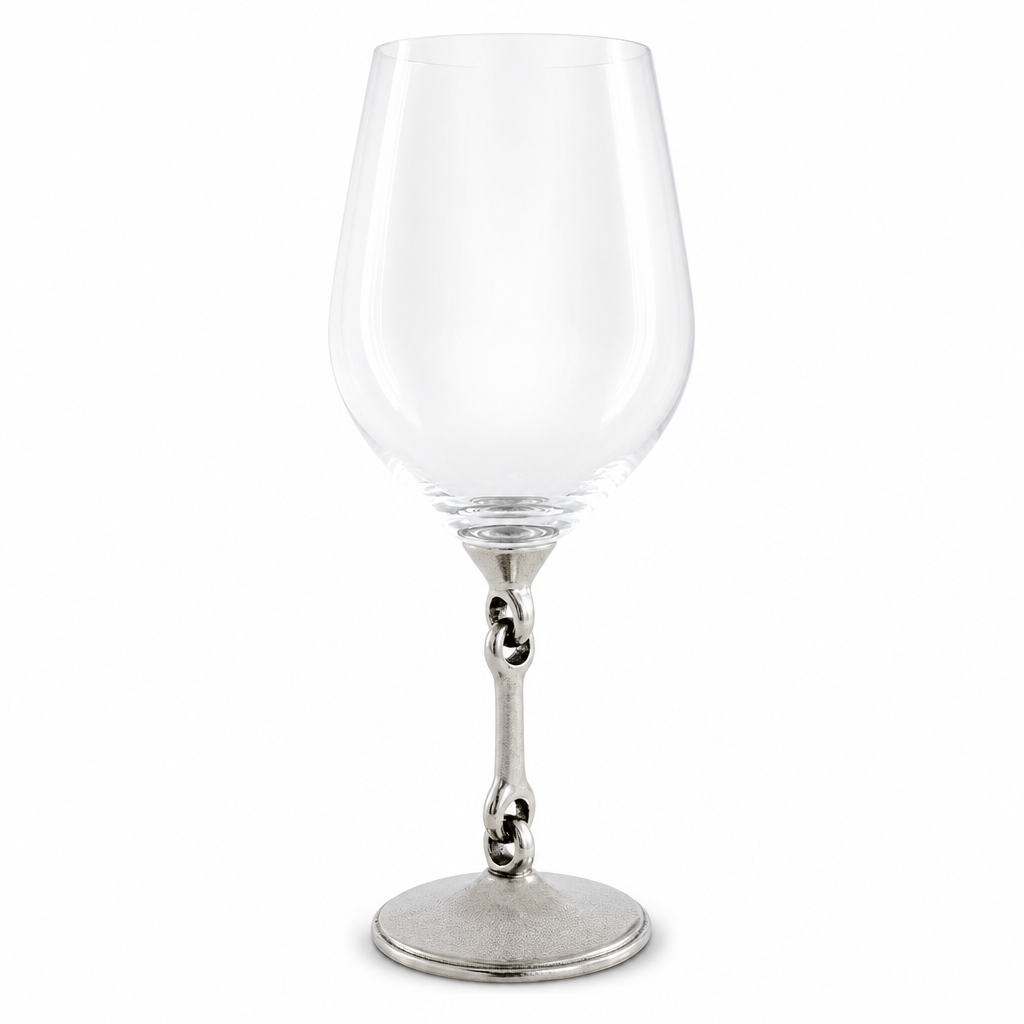 Vagabond House - Equestrian Bit Wine Glass