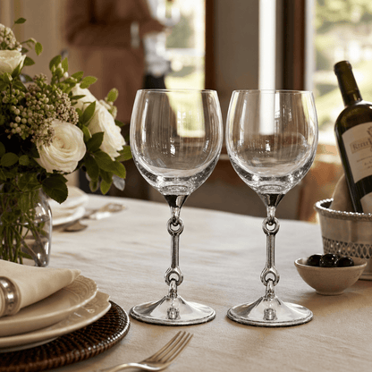 Vagabond House - Equestrian Bit Wine Glass