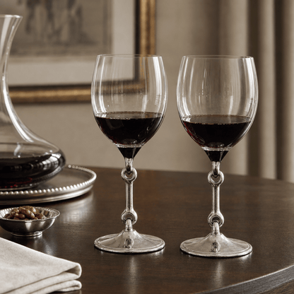 Vagabond House - Equestrian Bit Wine Glass
