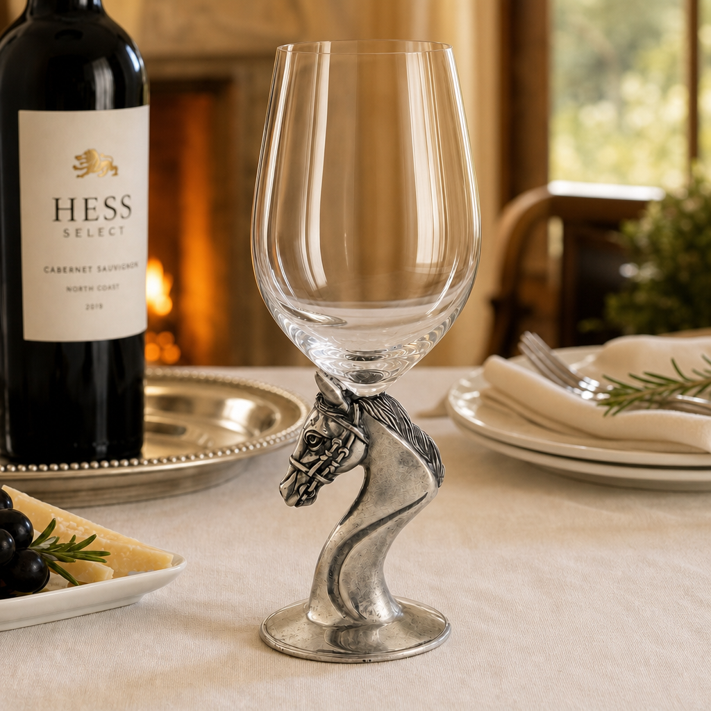 Vagabond House - Horse Head Wine Glass