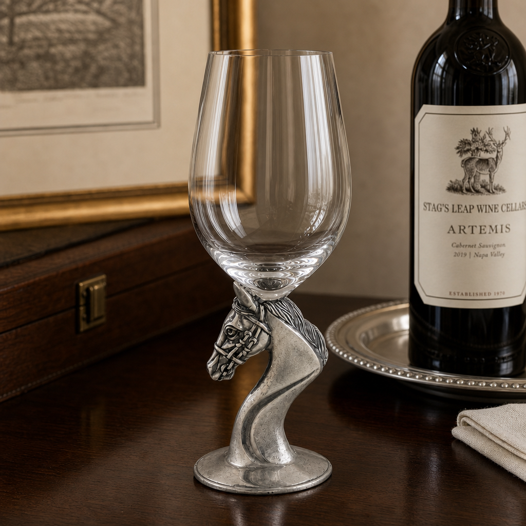 Vagabond House - Horse Head Wine Glass
