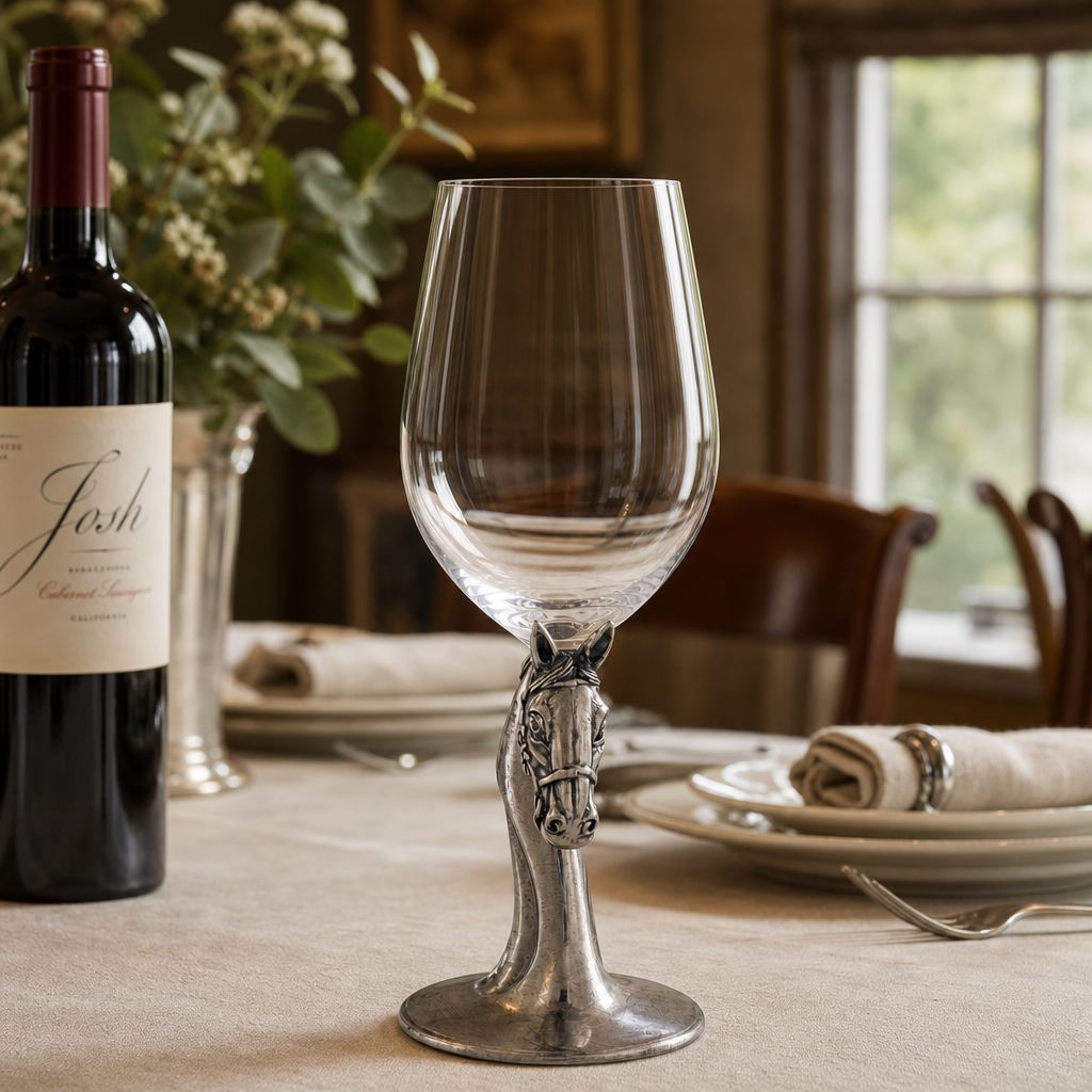 Vagabond House - Horse Head Wine Glass