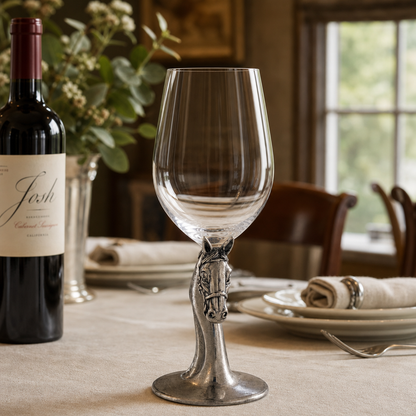 Vagabond House - Horse Head Wine Glass