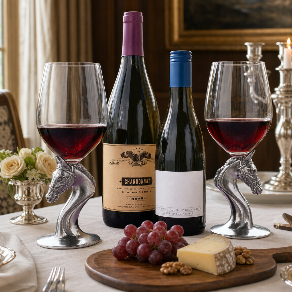 Vagabond House - Horse Head Wine Glass