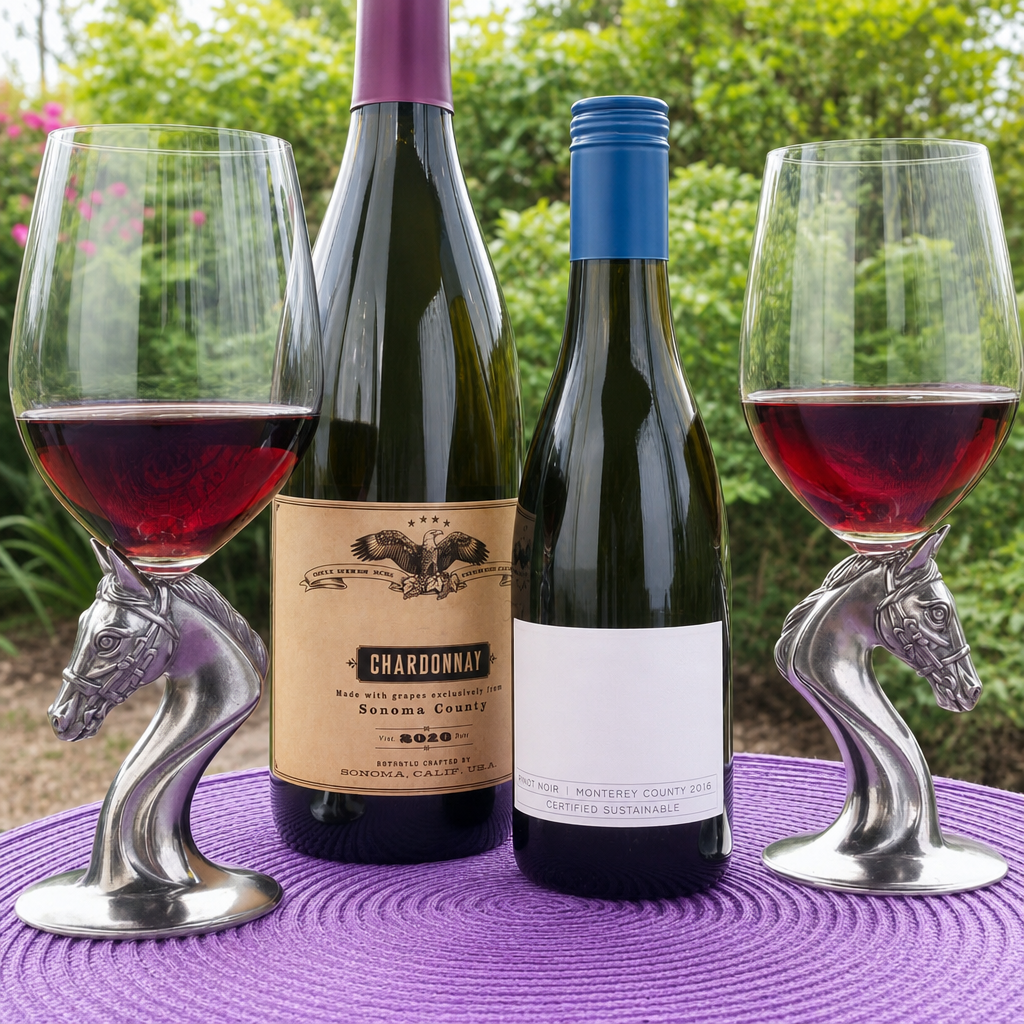 Vagabond House - Horse Head Wine Glass