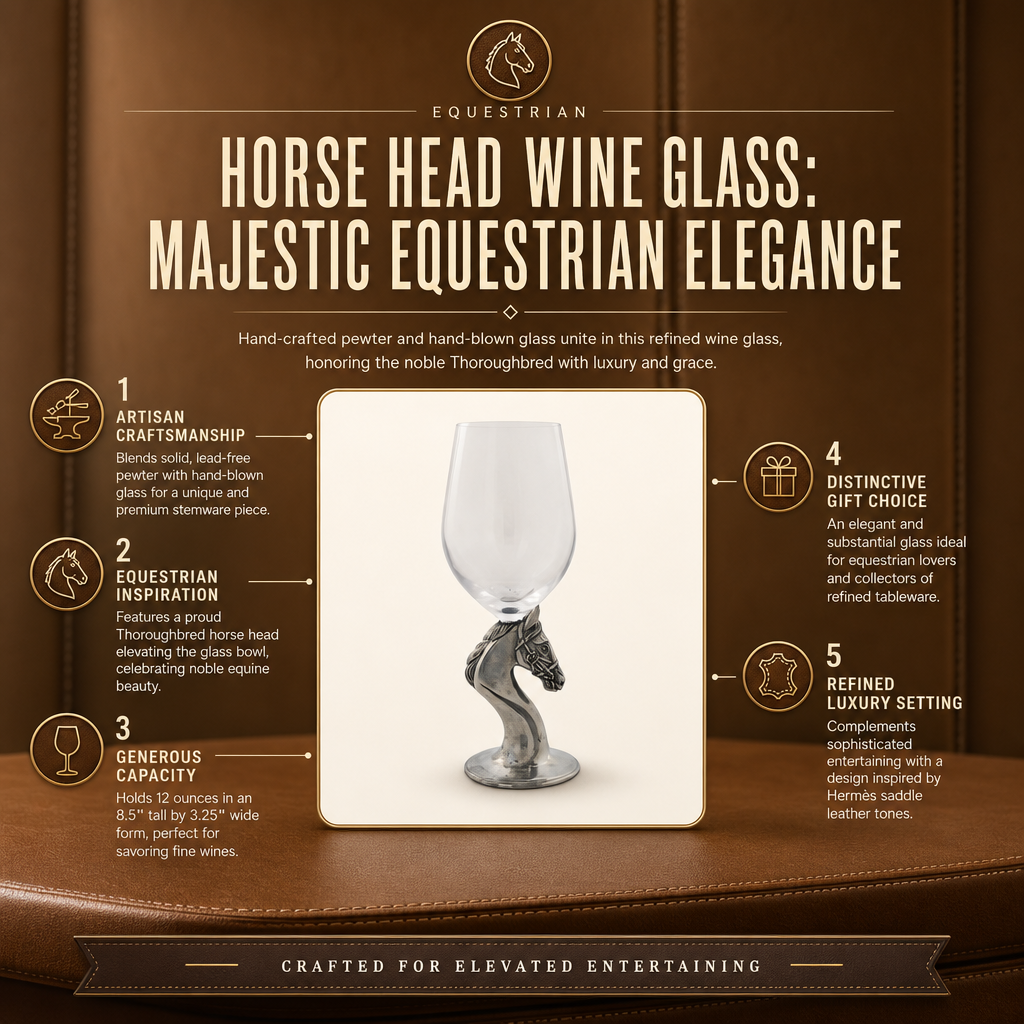 Vagabond House - Horse Head Wine Glass