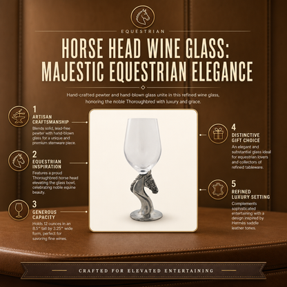 Vagabond House - Horse Head Wine Glass