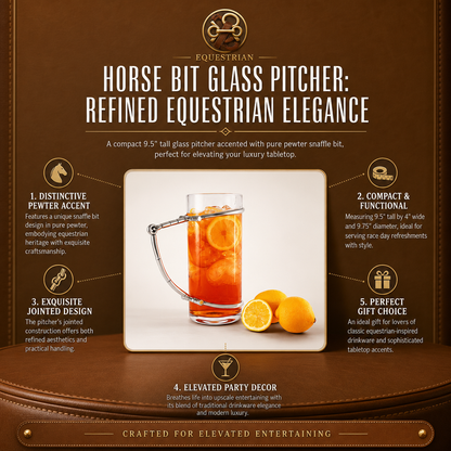 Vagabond House - Horse Bit Glass Pitcher
