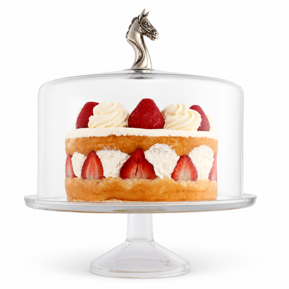 Vagabond House - Horse Glass Covered Cake / Dessert Stand