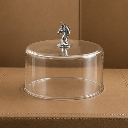 Vagabond House - Horse Glass Covered Cake / Dessert Stand