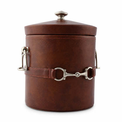 Vagabond House - Equestrian Horse Bit Vegan Leather Ice Bucket