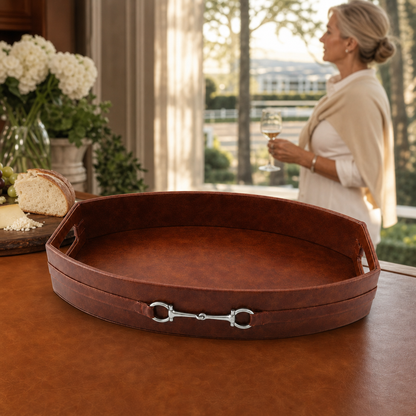 Vagabond House - Equestrian Horse Bit Vegan Leather Tray