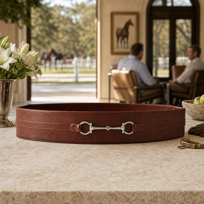 Vagabond House - Equestrian Horse Bit Vegan Leather Tray