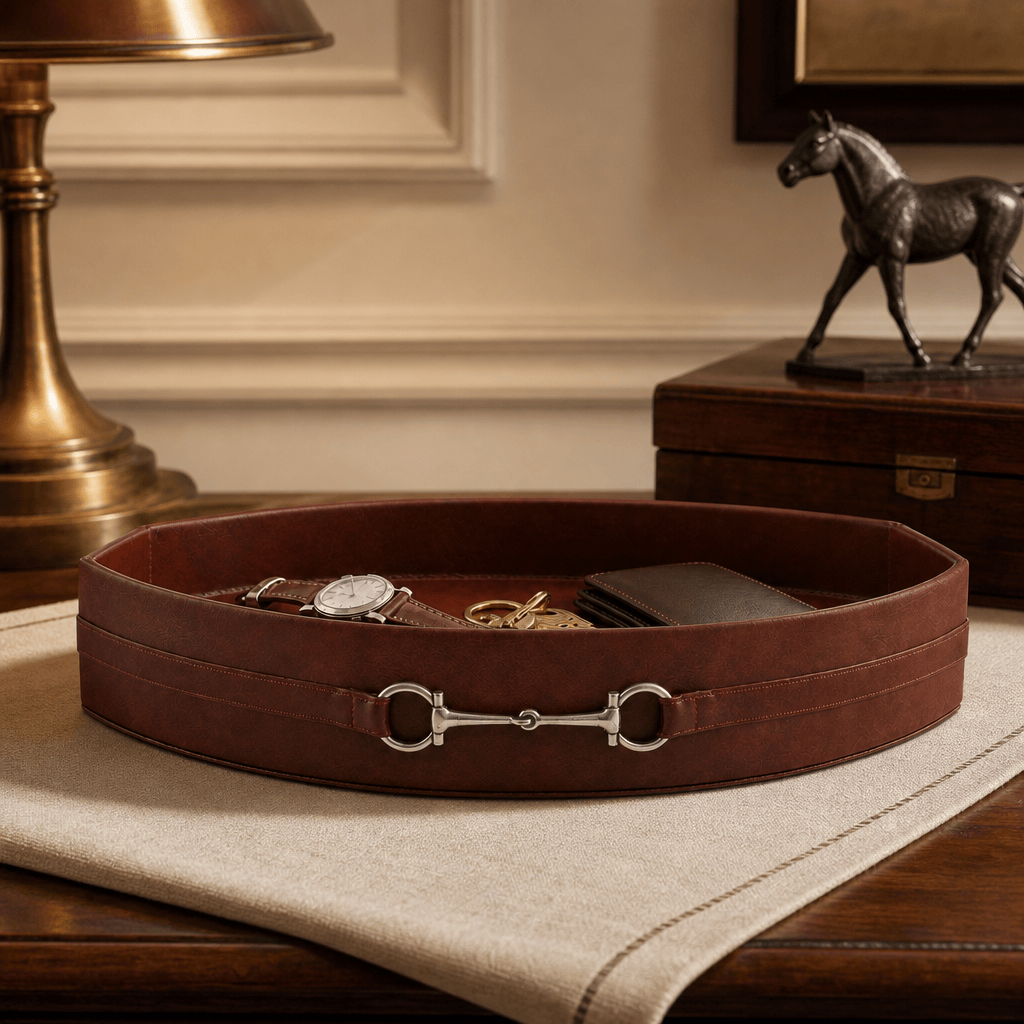Vagabond House - Equestrian Horse Bit Vegan Leather Tray