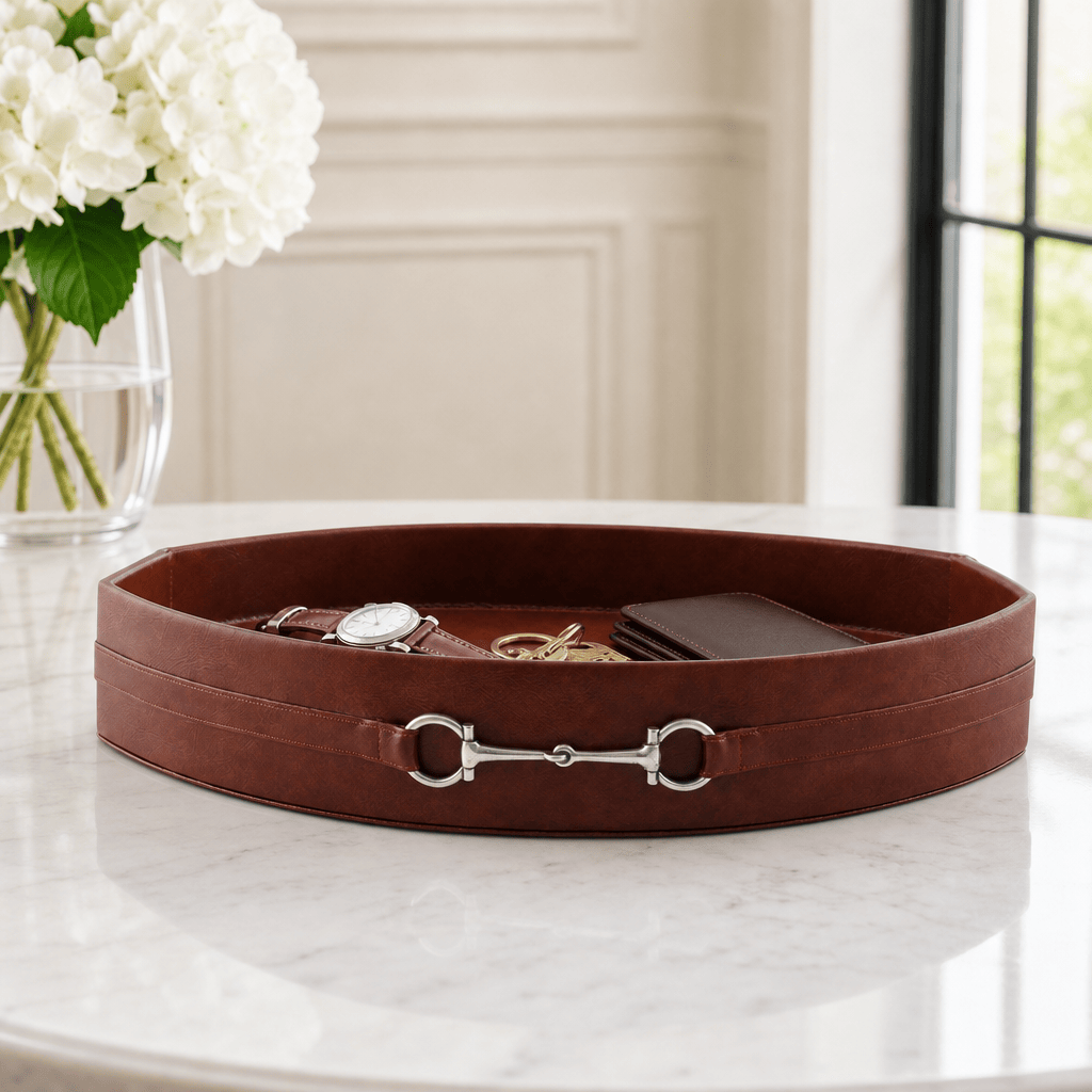 Vagabond House - Equestrian Horse Bit Vegan Leather Tray