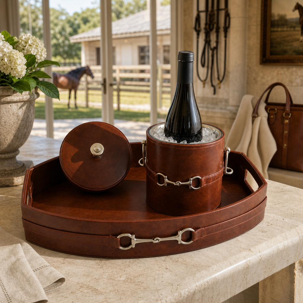 Vagabond House - Equestrian Horse Bit Vegan Leather Tray