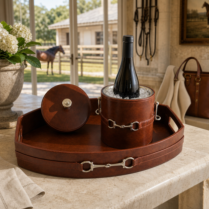 Vagabond House - Equestrian Horse Bit Vegan Leather Tray