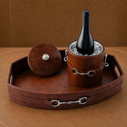 Vagabond House - Equestrian Horse Bit Vegan Leather Tray