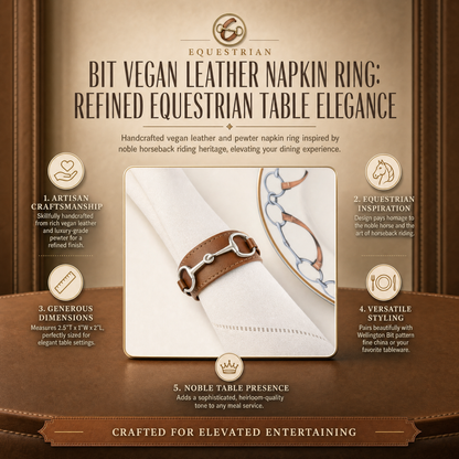 Vagabond House - Bit Vegan Leather Napkin Ring