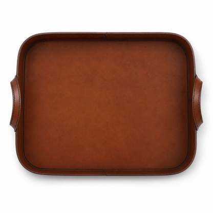 Vagabond House - Premium Genuine Leather Bit Serving Tray – Perfect for Entertaining
