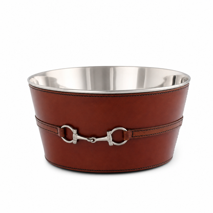 Vagabond House -  Premium Genuine Leather Bit Ice Tub – Sophisticated Beverage Cooler