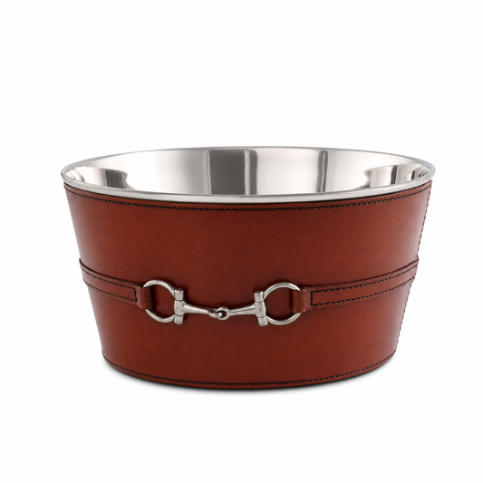Vagabond House -  Premium Genuine Leather Bit Ice Tub – Sophisticated Beverage Cooler