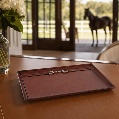 Vagabond House - Premium Genuine Leather Equestrian Bit Catchall Tray
