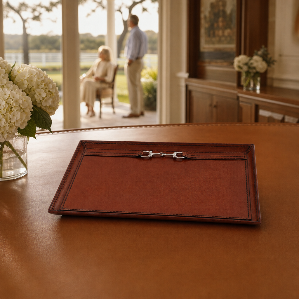 Vagabond House - Premium Genuine Leather Equestrian Bit Catchall Tray