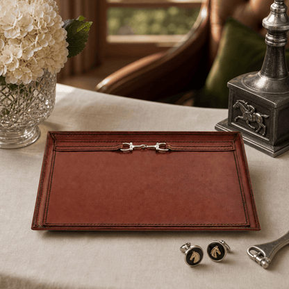 Vagabond House - Premium Genuine Leather Equestrian Bit Catchall Tray