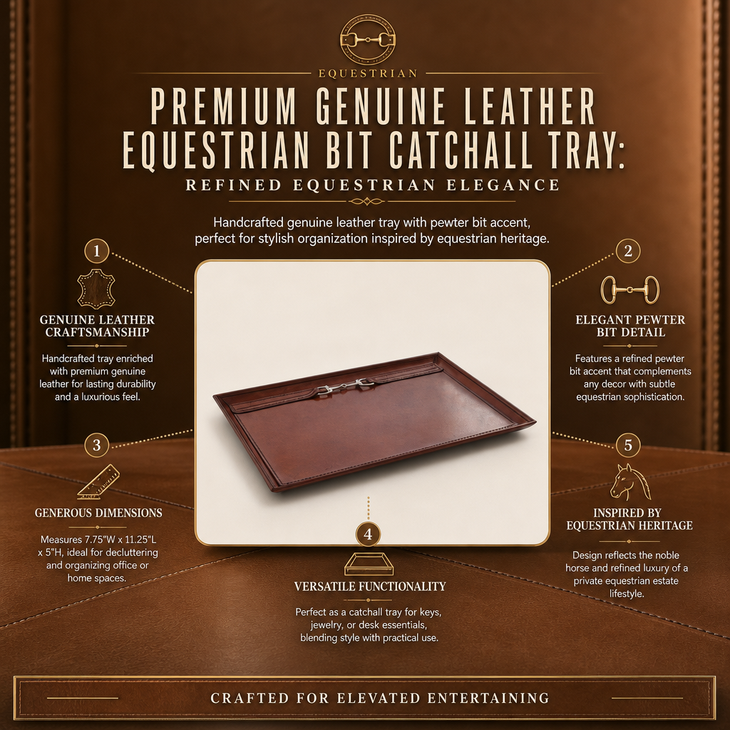 Vagabond House - Premium Genuine Leather Equestrian Bit Catchall Tray