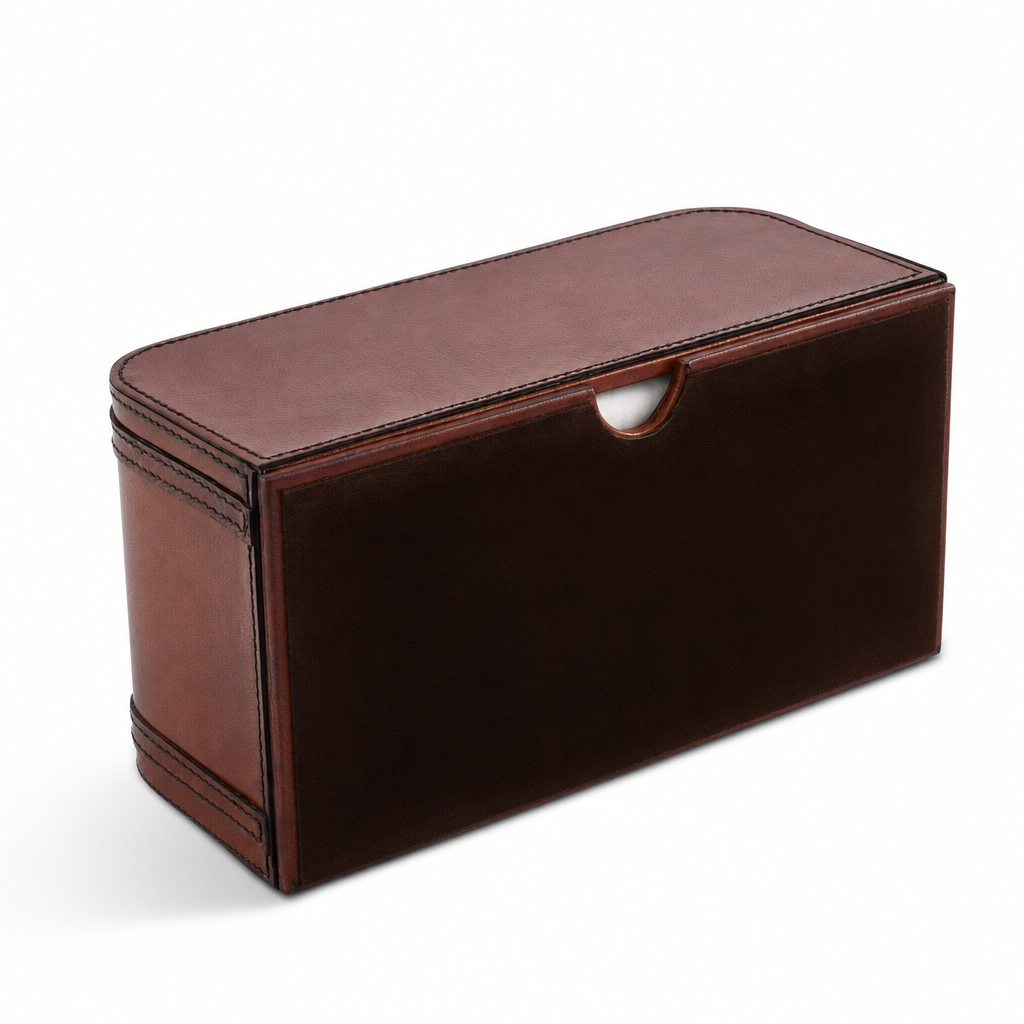 Vagabond House - Premium Genuine Leather Bit Tissue Box