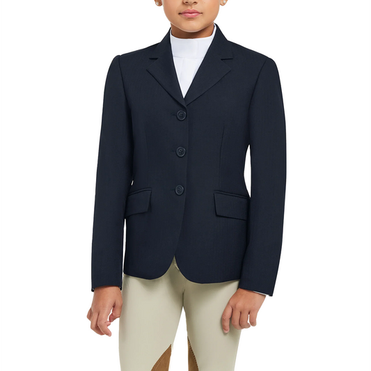 RJ Classics Girl's Hampton Show Coat Black Herringbone - sale