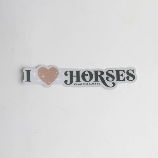 I Love Horses Sticker
