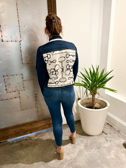 Stacy Bradley Design, The Dark Denim Jacket - Navy Bit