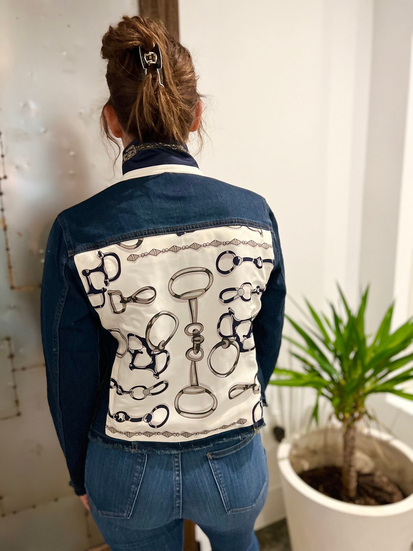 Stacy Bradley Design, The Dark Denim Jacket - Navy Bit