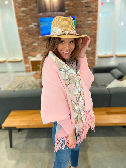 Cozy Sweater Wrap / Pretty Pink Please